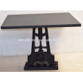 Table de manivelle industrielle Table rectangulaire en tôle carrée